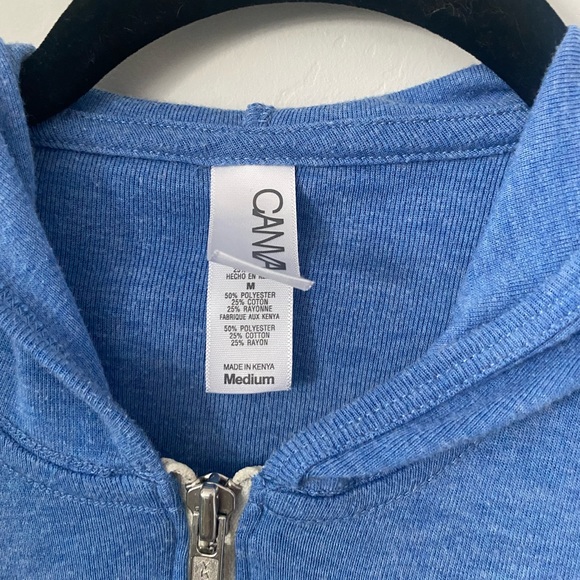 Blue zip up hoody/sweatshirt - Picture 3 of 5